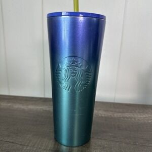 Starbucks 24oz Stainless Steel Tumbler Ombré Hawaii Collection Tropical Lid